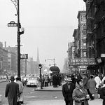 "115th Street and Lenox Avenue. 1957."